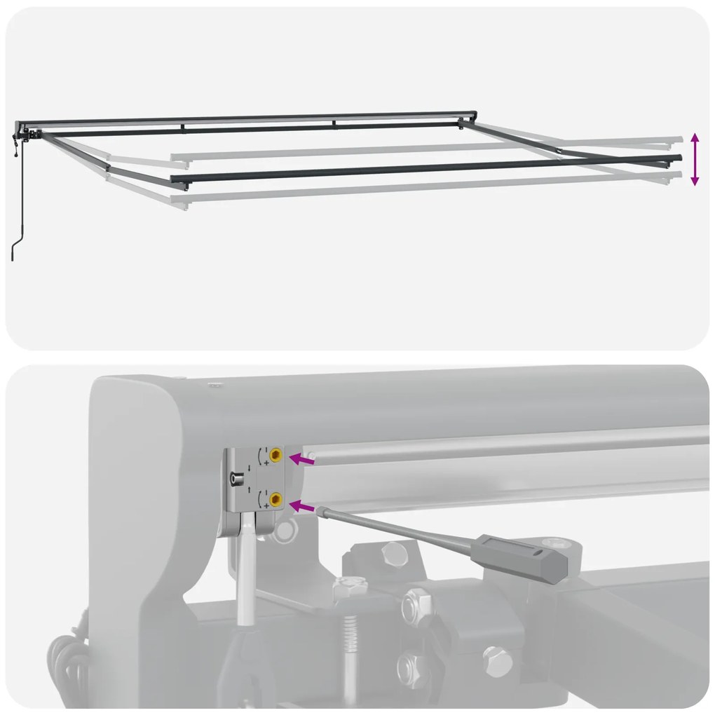 Toldo Retrátil Automático Preto 450x300 cm