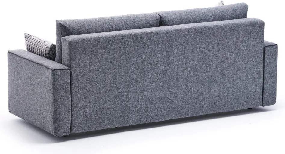 Sofá-Cama de 3 Lugares Ece – Cinzento – 215 cm x 88 cm x 90 cm