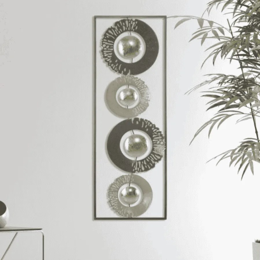 PAINEL ANEL DE FERRO 3D  CM 31X3X89,5 CORES MISTURADAS