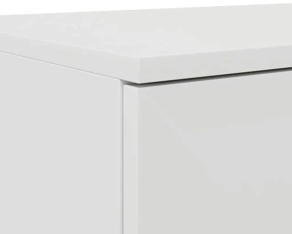 Gavetas de Cama Brancas vidaXL 135x36,5x16,5 cm em Madeira de Engenhar