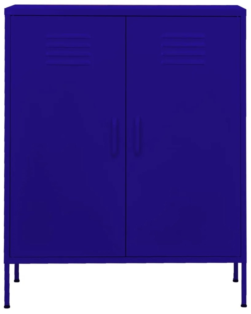 Armário de arrumação aço 80x35x101,5 cm azul-marinho