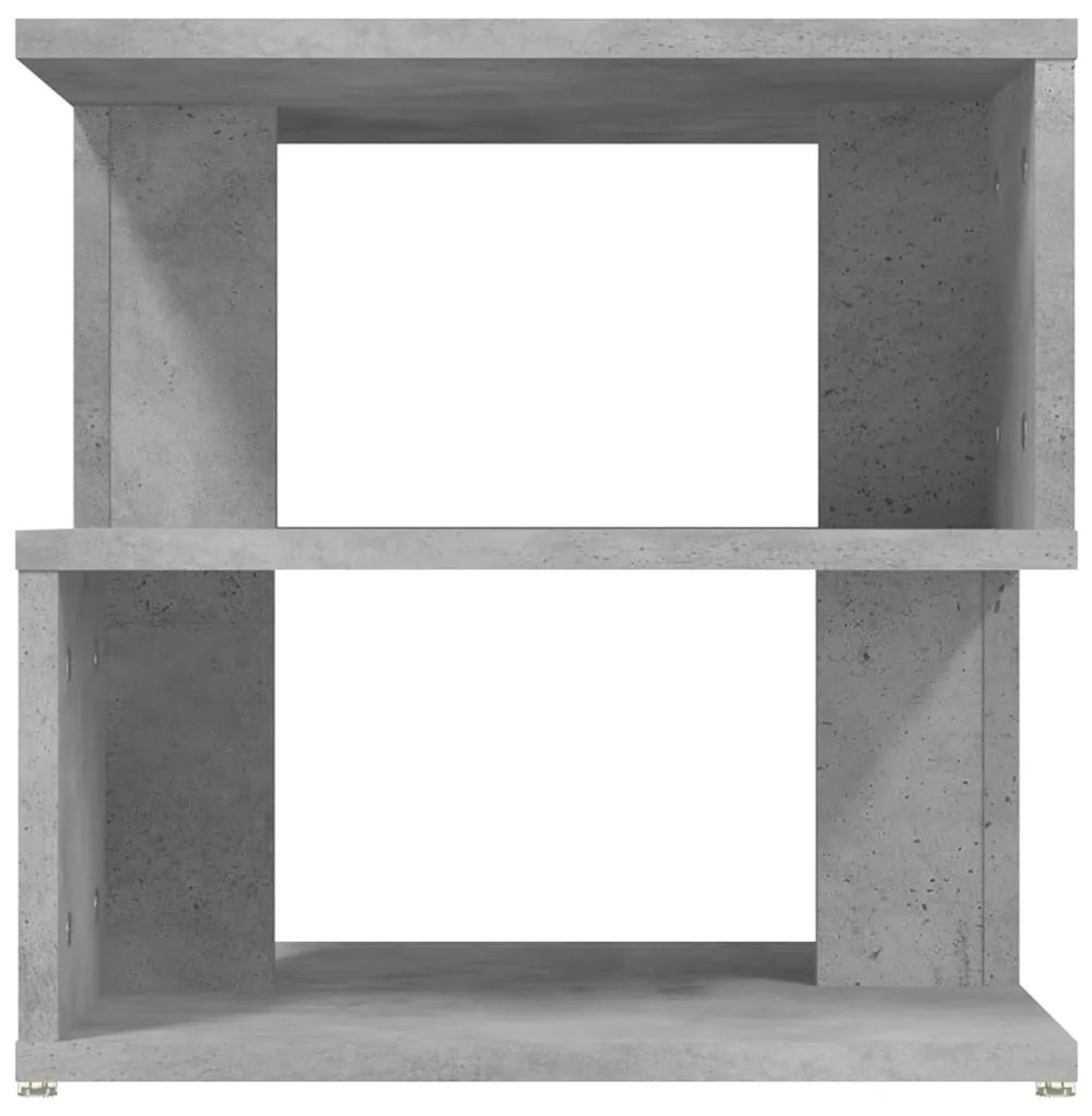 Mesa de apoio 40x40x40 cm derivados de madeira cinzento cimento