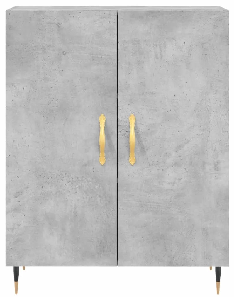 Armário alto 69,5x34x180 cm derivados de madeira cinza cimento