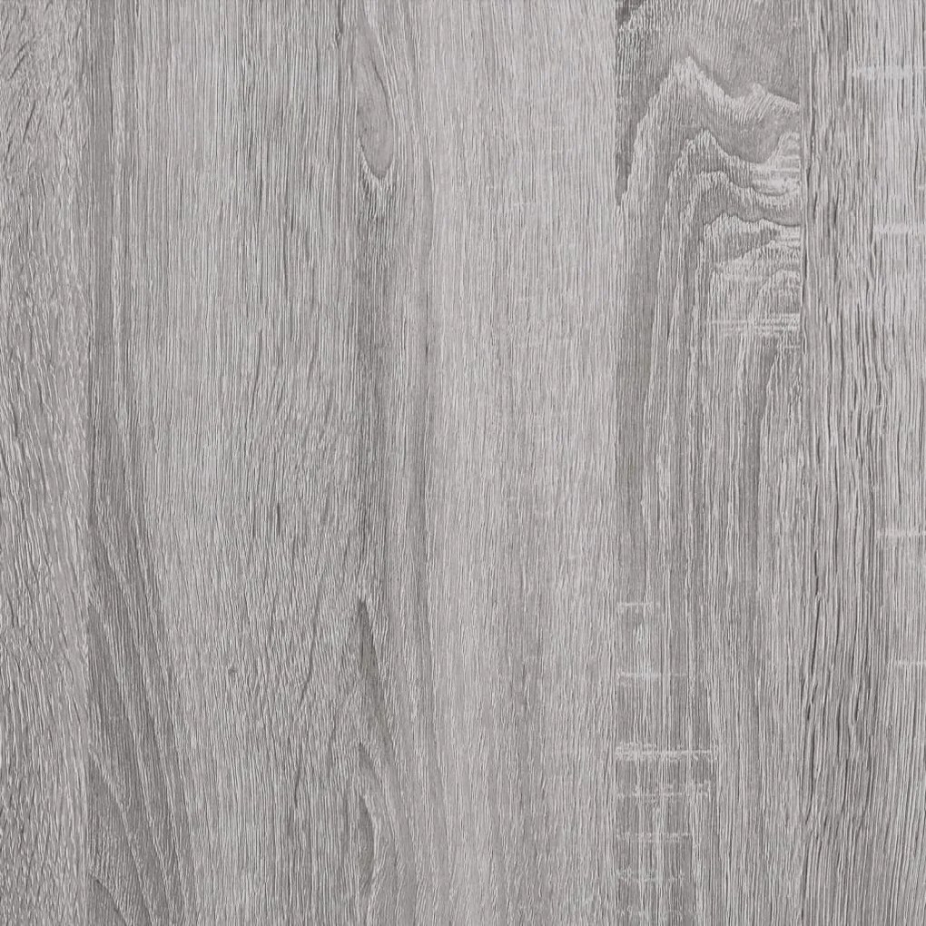 Mesa de cabeceira 40x36x60 cm derivados madeira cinzento sonoma