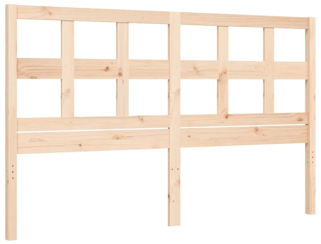 Cama sem colchão 160x200 cm madeira de pinho maciça