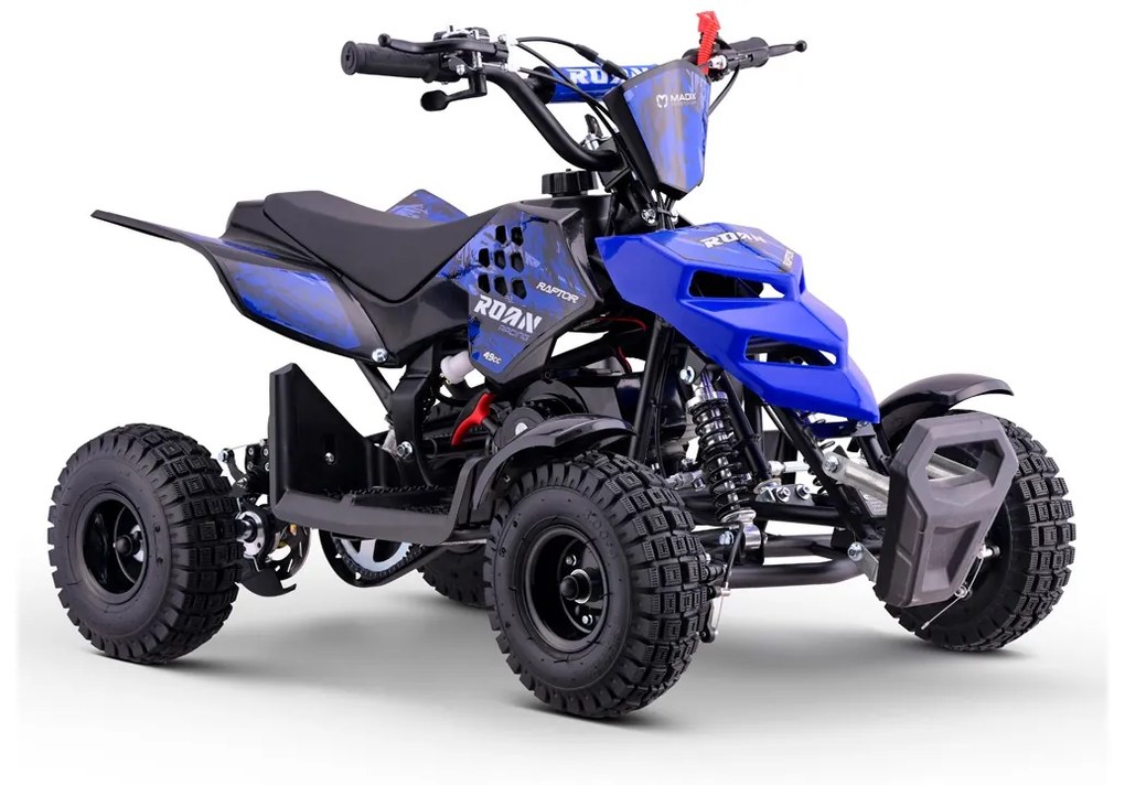 Mini moto 4 gasolina para crianças 49cc Raptor R4 Azul