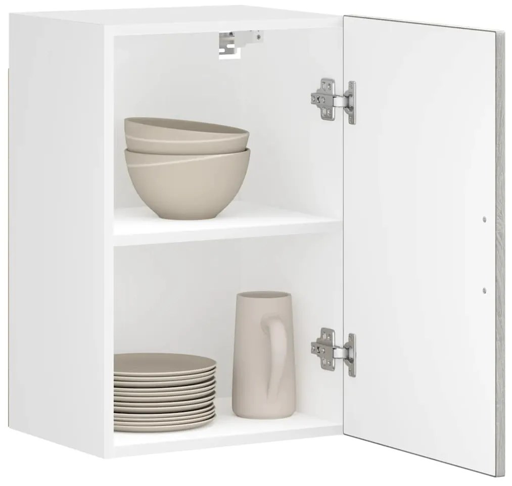 vidaXL Armário de parede cozinha Porto madeira projetada sonoma cinza