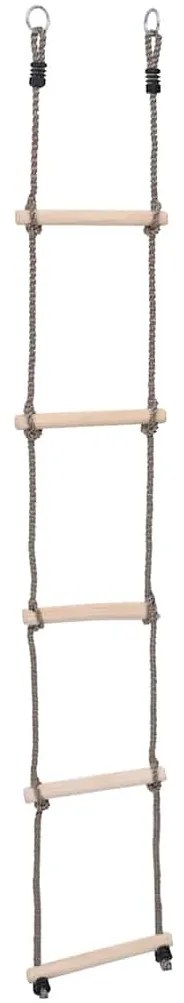 Escada com 5 degraus 210 cm madeira de pinho maciça
