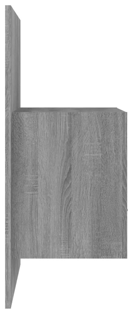 Mesa de cabeceira montagem na parede cinzento sonoma