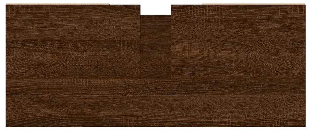 Armário casa banho 80x33x60 cm deriv.madeira carvalho castanho