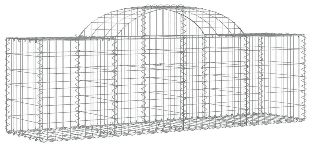 Cestos gabião arqueados 12pcs 200x50x60/80 cm ferro galvanizado