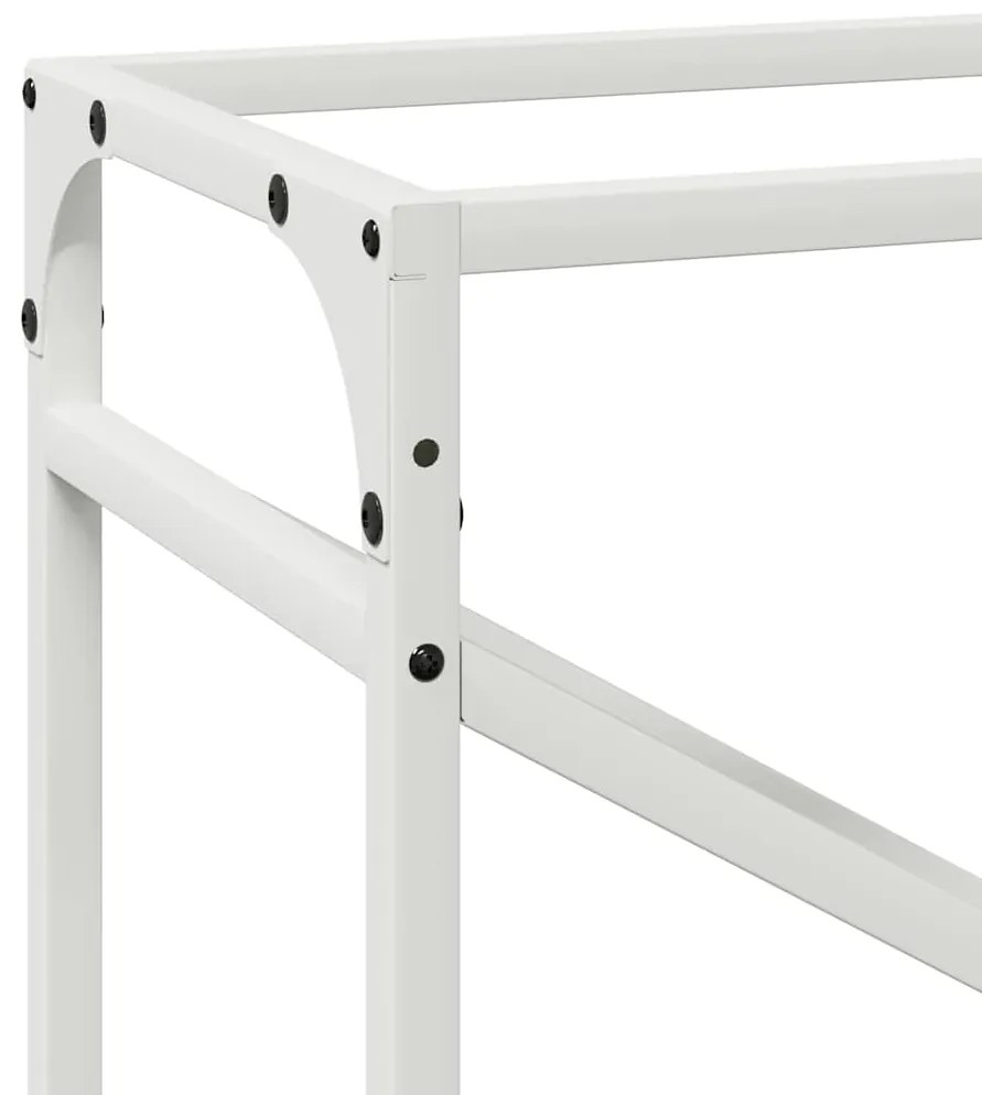 Suporte para lenha 60x25x100 cm aço laminado a frio branco