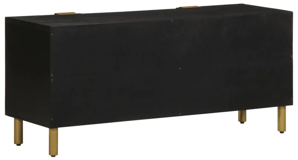Móvel de TV 105x33x46 cm derivados de madeira preto