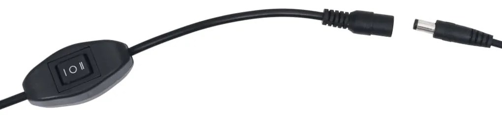 Lâmpada de aquário LED com braçadeiras 90-105 cm azul e branco
