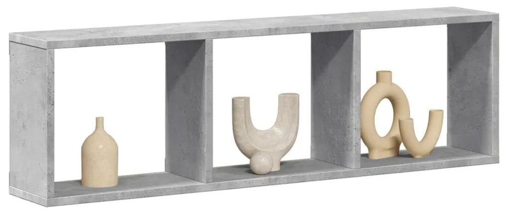 Armário de parede 100x16x30 cm deriv. madeira cinzento cimento