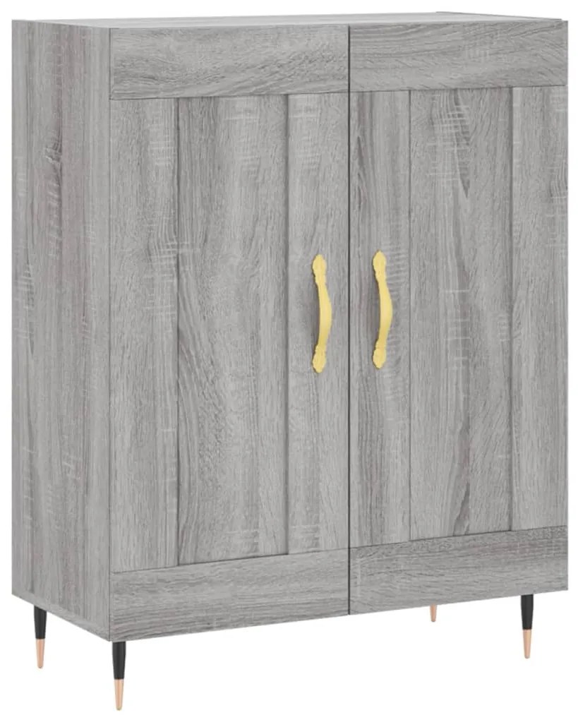Armário alto 69,5x34x180 cm derivados de madeira sonoma cinza