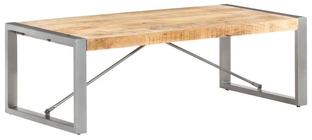 vidaXL Mesa de centro 120x60x40 cm madeira de mangueira áspera