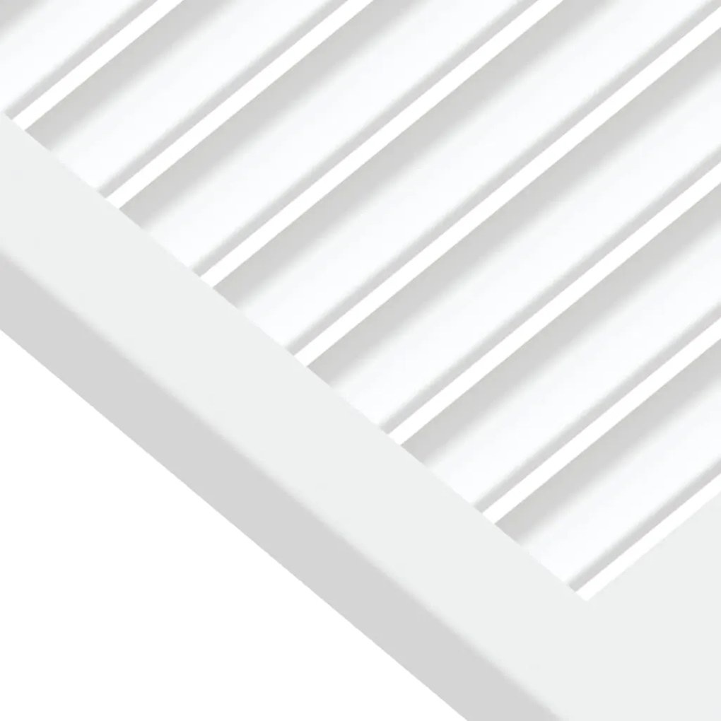 Portas de armário 2 pcs design de persiana pinho maciço branco