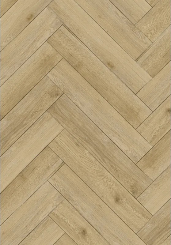 Mexen Charter Oak painéis vinílicos espinha de peixe 570 x 95 mm LVT Dryback 2,5 mm, base PVC, 4 V-Fuga, Carvalho