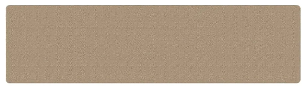 Tapete/passadeira 80x300 cm aspeto sisal cor areia