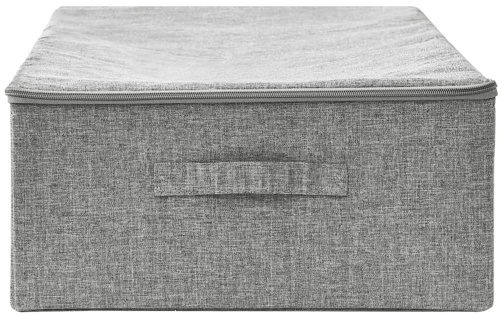 Caixa de arrumação tecido 70x40x18 cm cinzento
