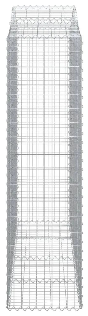 Cestos gabião arqueados 25 pcs 200x50x180/200 ferro galvanizado