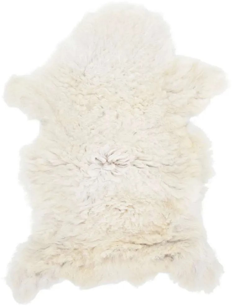 Pele de ovelha (60-70)x(90-100) cm cor creme