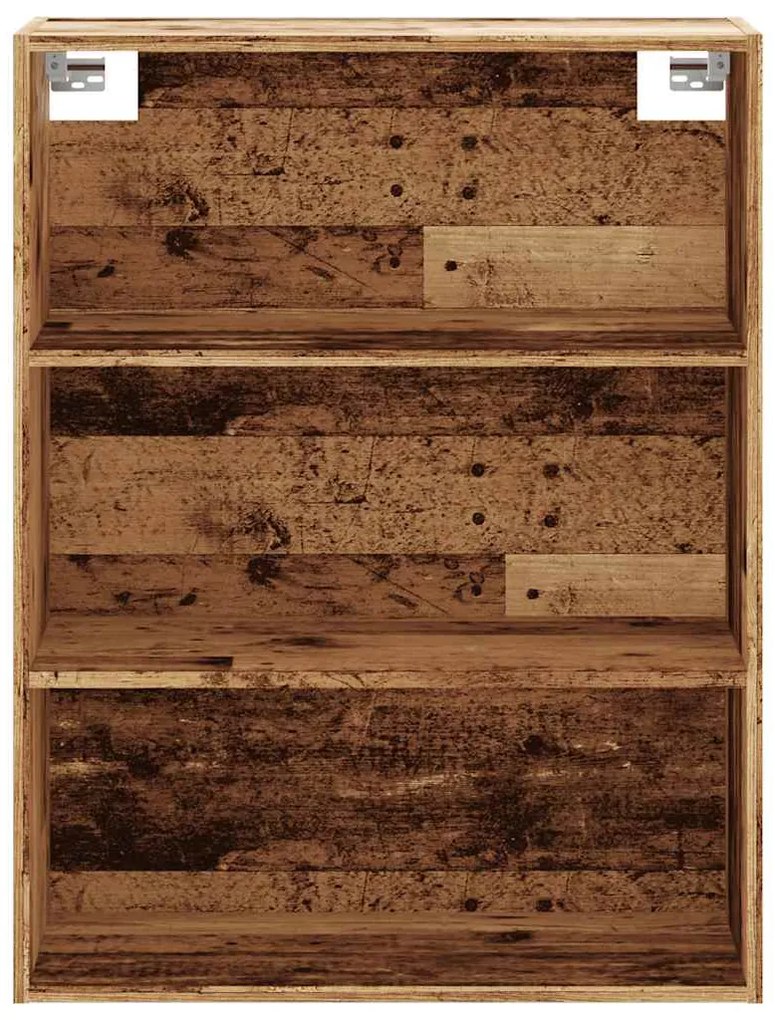 Armário de parede suspenso 69,5x32,5x90 cm madeira velha