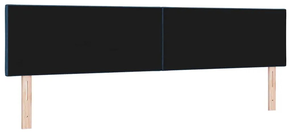 Cabeceira LED vidaXL Design de Blocos de Diamante Azul 200 cm Tecido