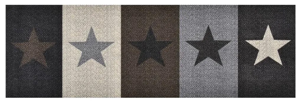 Tapete de cozinha lavável com design estrelas 60x300 cm