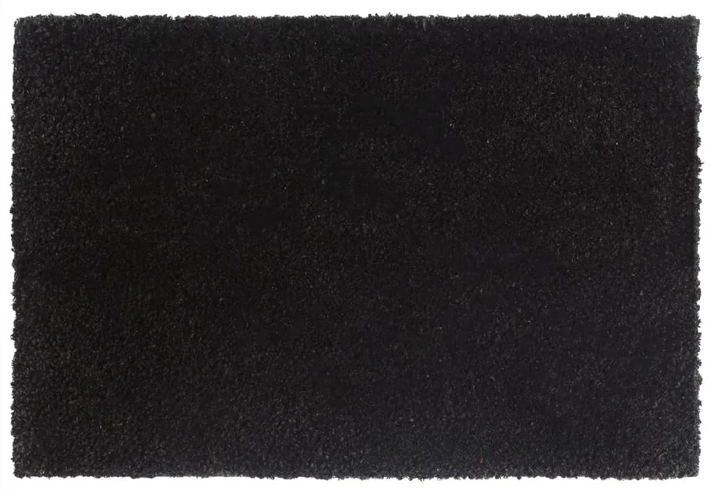 vidaXL Tapete de porta 40x60 cm fibra de coco tufada preto