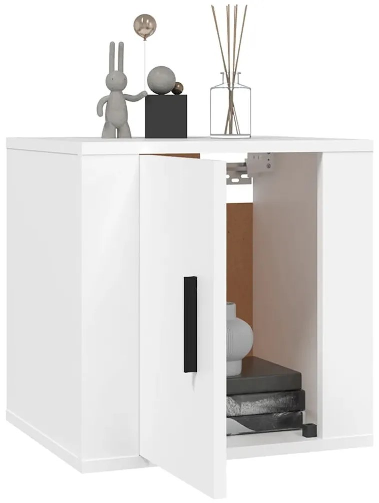 Móveis de TV para parede 2 pcs 40x34,5x40 cm branco