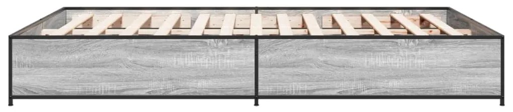 Estrutura de cama 120x200 cm derivados madeira/metal