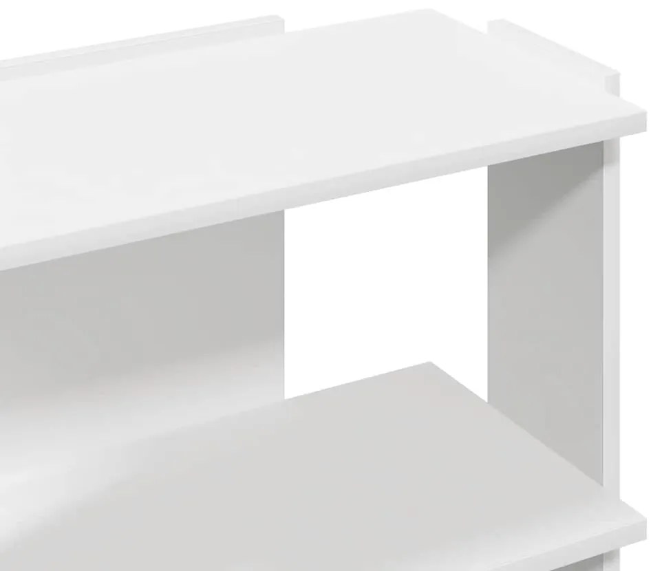 Estante c/ 3 prateleiras 60x30x60cm derivados de madeira branco