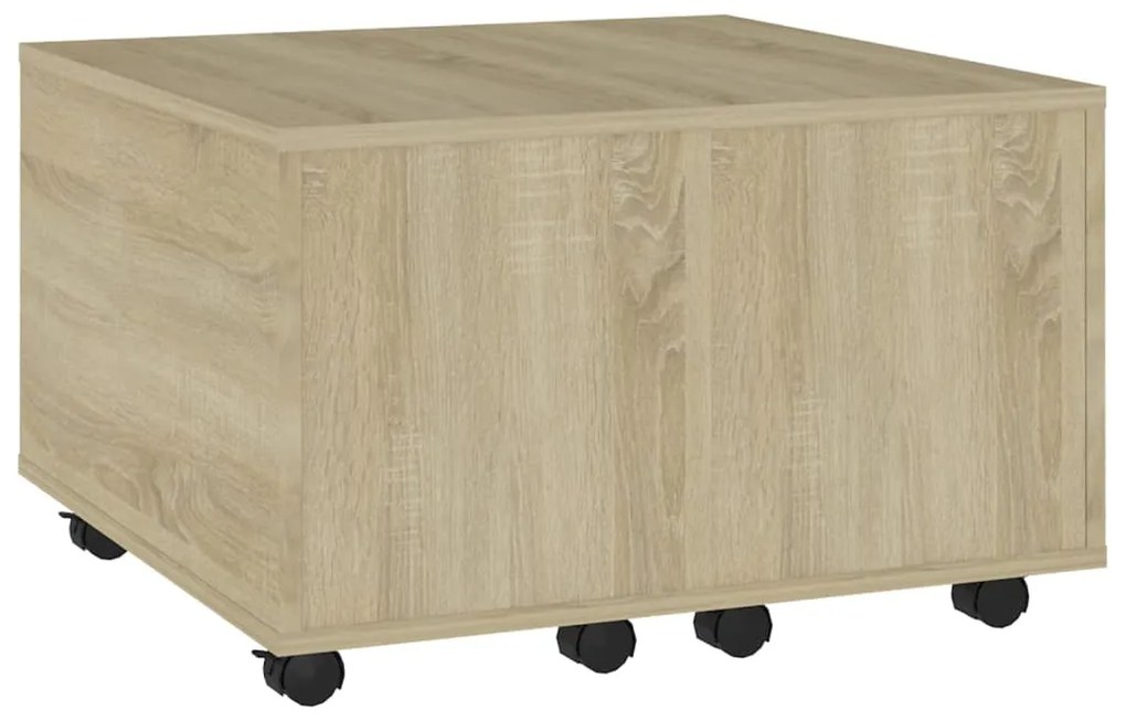 Mesa de centro 60x60x38 cm derivados de madeira carvalho sonoma