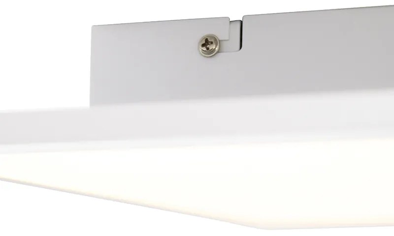 Candeeiro de teto branco 40 cm com LED regulável em 4 etapas - Liv Moderno