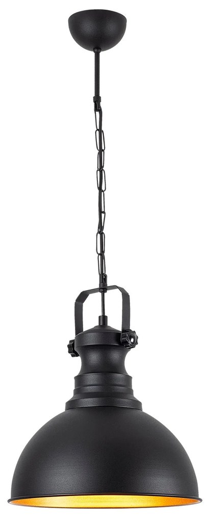 Candeeiro de Teto Saglam – Preto – Diâmetro 31 cm x Altura 85 cm