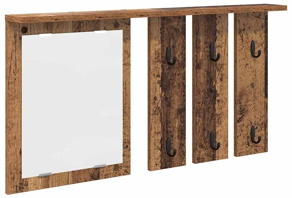 Cabideiro de Parede Madeira antiga 85 x 10 x 45 cm