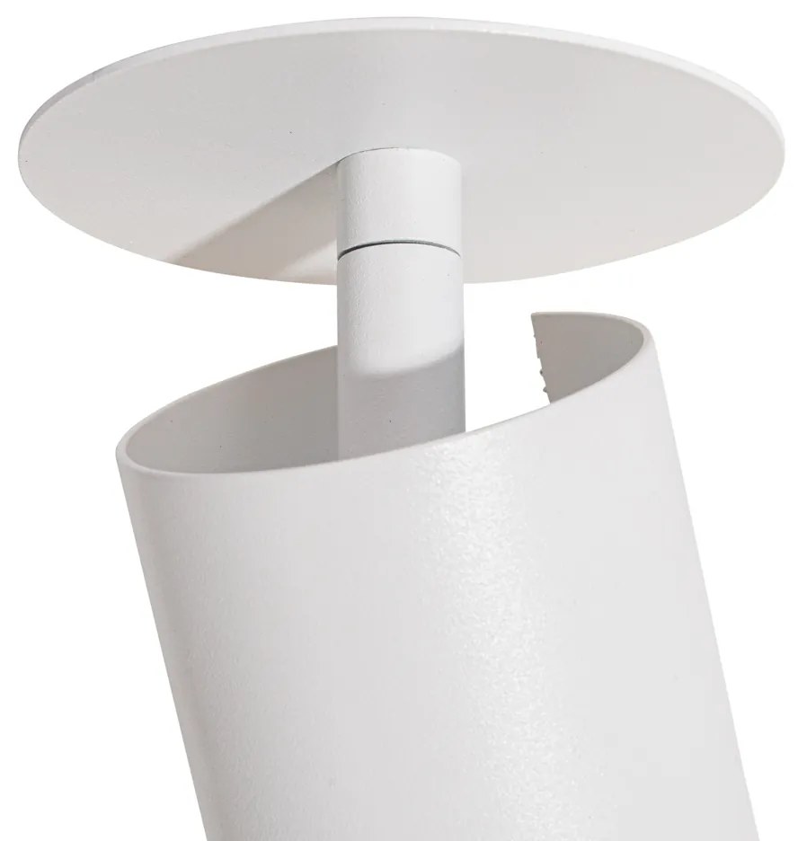 Conjunto de 6 focos embutidos modernos brancos GU10 50mm - Chels Moderno