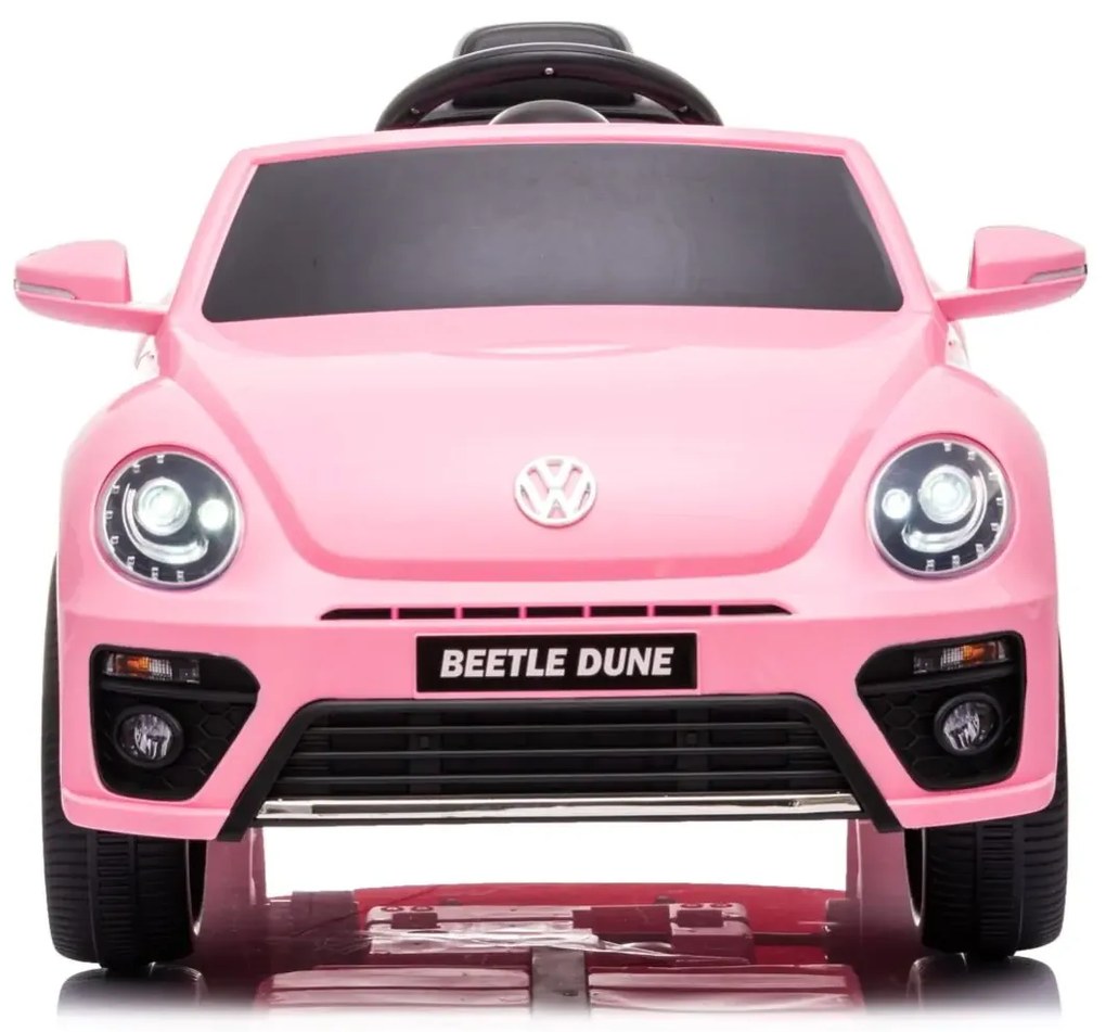Volkswagen Beetle Carro eletrico Infantil 12V Rosa