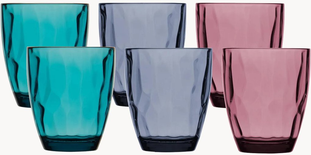 Copos altos Happy, conjunto de 6