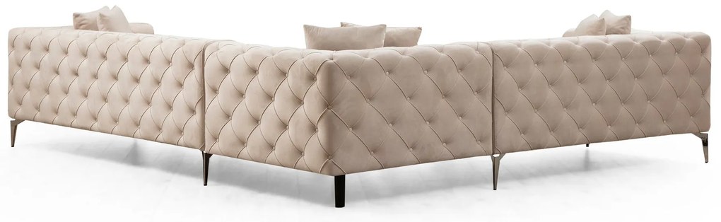 Sofá de Canto Como – Ecru – 310x70x270 cm