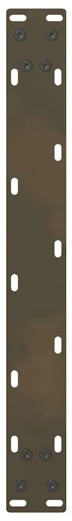 Pés para mesa de centro em aço natural, 2 peças, 70x (42-43) cm, aço