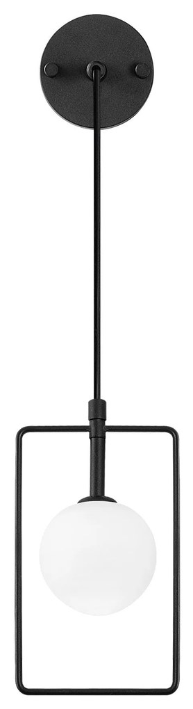 Candeeiro de Parede Geometri – Preto/Branco – 14 x 15 cm