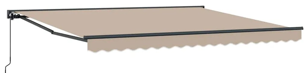 Toldo Retrátil Manual Bege 400x300 cm