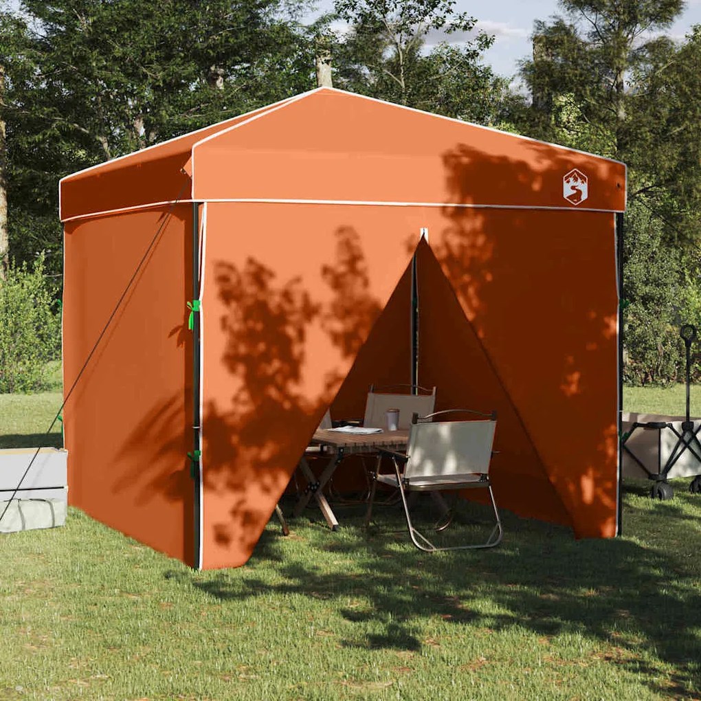 Tenda de Toldo Laranja 250 x 250 x 227 / 236 / 245 cm Tecido Oxford
