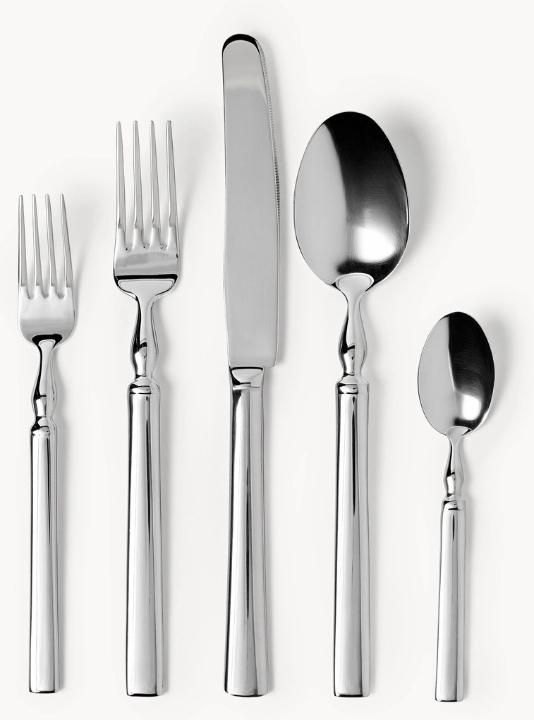 Conjunto de talheres polidos Cely, vários tamanhos