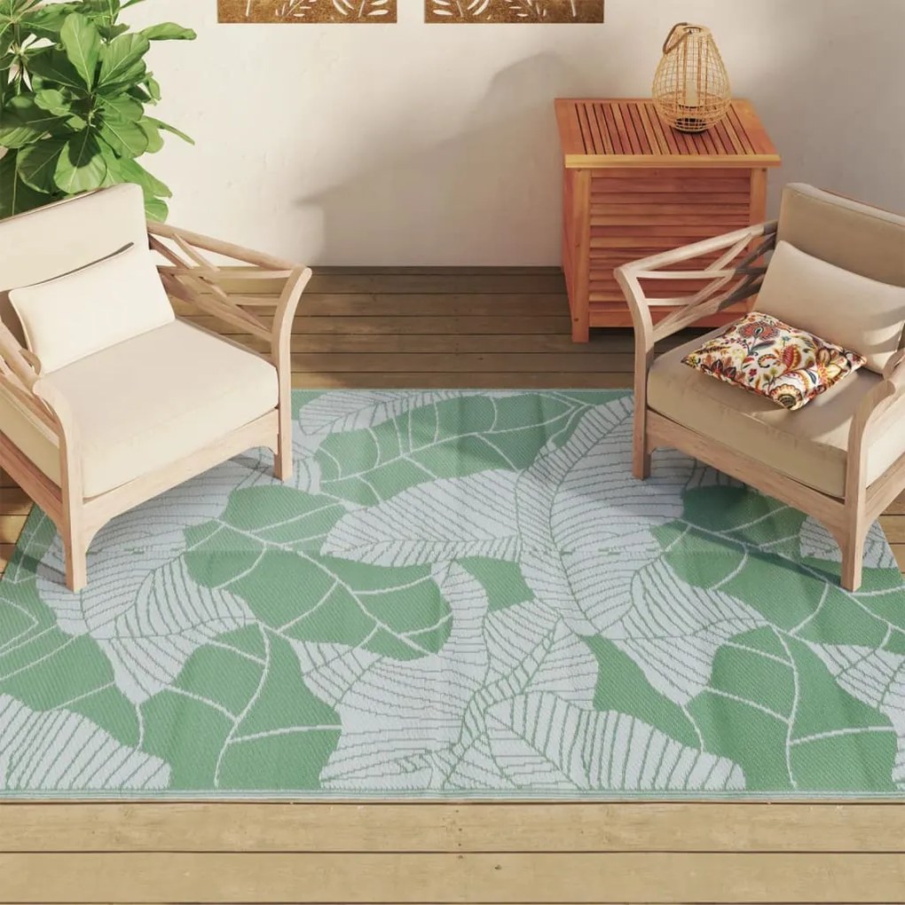 Tapete de exterior 140x200 cm ARAKIL PP verde