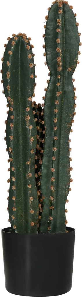 Cacto artificial de grande realismo, planta artificial de grandes dimensões, dim. Ø 17 x 60 cm (altura), verde
