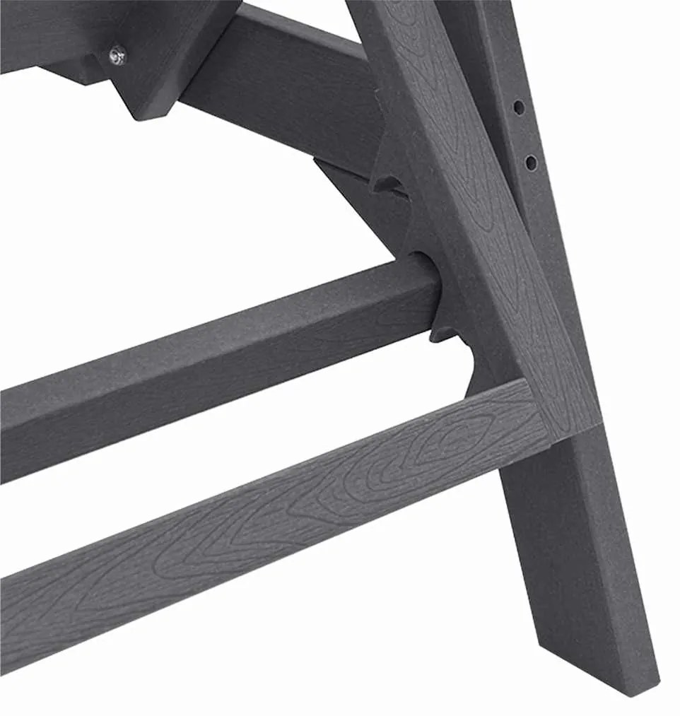 Espreguiçadeiras 2 pcs Cinzento Claro 162x53x98.5 cm HDPE